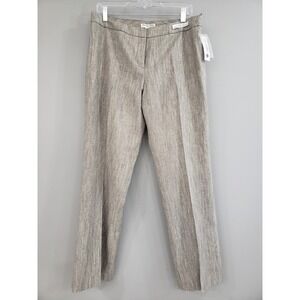NEW 12 PETITE Pendleton Womens Gray Wool Blend Dress Pants Work Career Business